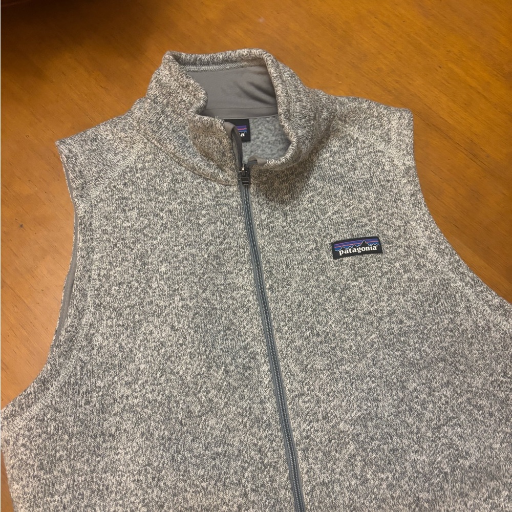 Patagonia Gray Fleece Vest -size large - Picture 3 of 3